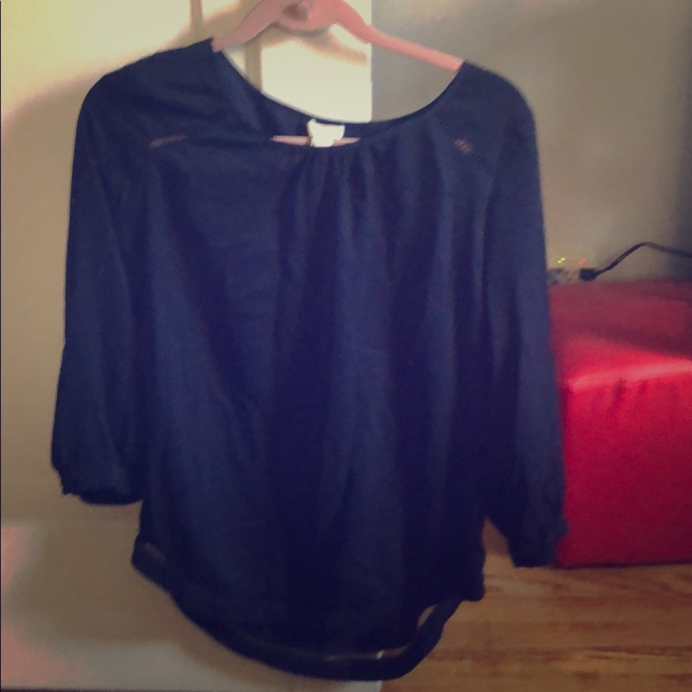 Navy blue blouse